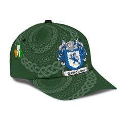 Clan Creighton Coat Of Arms - Irish Family Crest St Patrick's Day Classic CapFF34 Classic Cap - Creighton Coat Of Arms St Patrick's Day Classic Cap Irish Cap   
