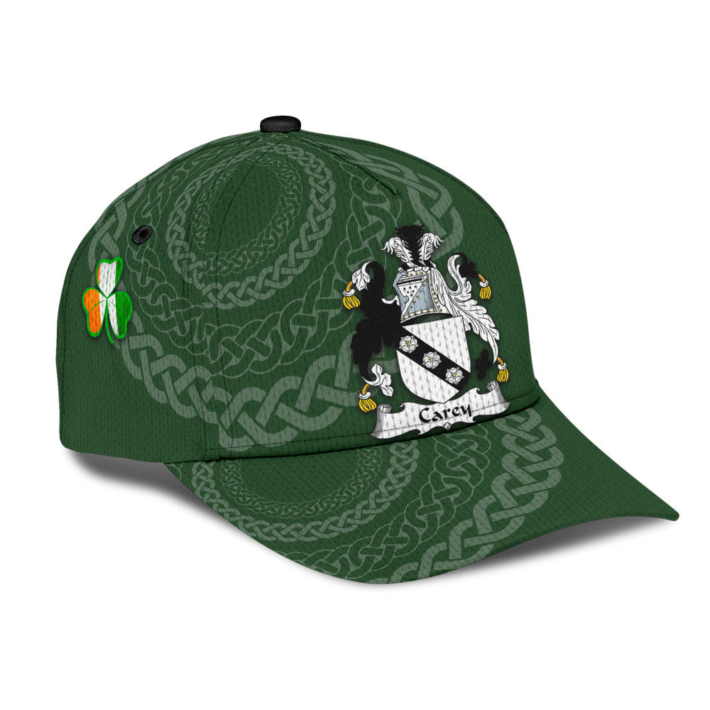 Clan Carey Coat Of Arms - Irish Family Crest St Patrick's Day Classic CapHB56 Classic Cap - Carey Coat Of Arms St Patrick's Day Classic Cap Irish Cap   