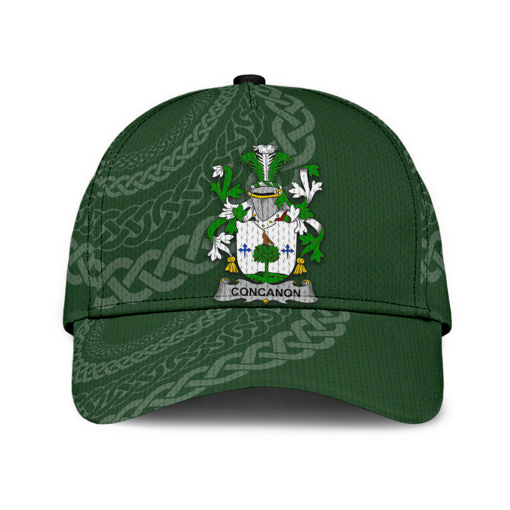 Clan Concanon Coat Of Arms - Irish Family Crest St Patrick's Day Classic CapPX26 Classic Cap - Concanon Coat Of Arms St Patrick's Day Classic Cap Irish Cap   