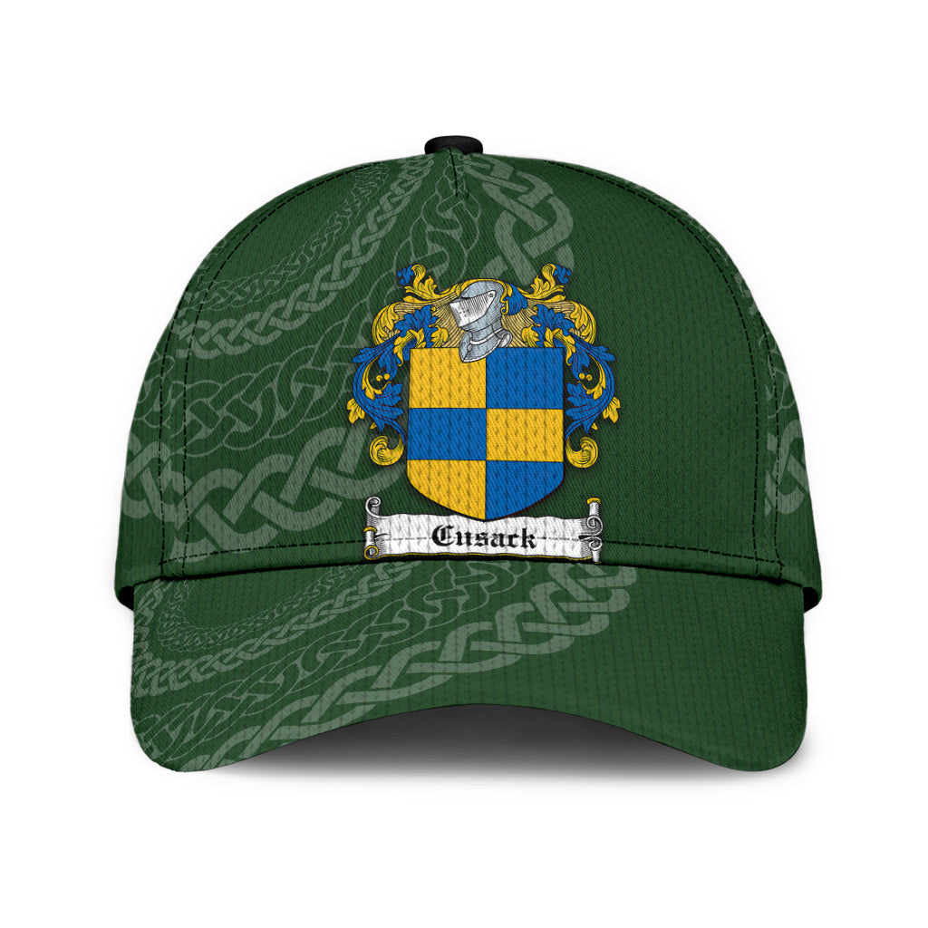 Clan Cusack Coat Of Arms - Irish Family Crest St Patrick's Day Classic CapGV10 Classic Cap - Cusack Coat Of Arms St Patrick's Day Classic Cap Irish Cap   