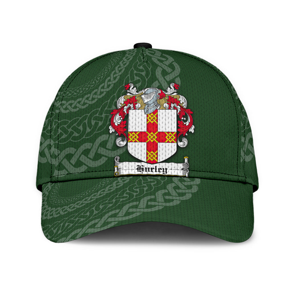 Clan Hurley Coat Of Arms - Irish Family Crest St Patrick's Day Classic CapJU26 Classic Cap - Hurley Coat Of Arms St Patrick's Day Classic Cap Irish Cap   