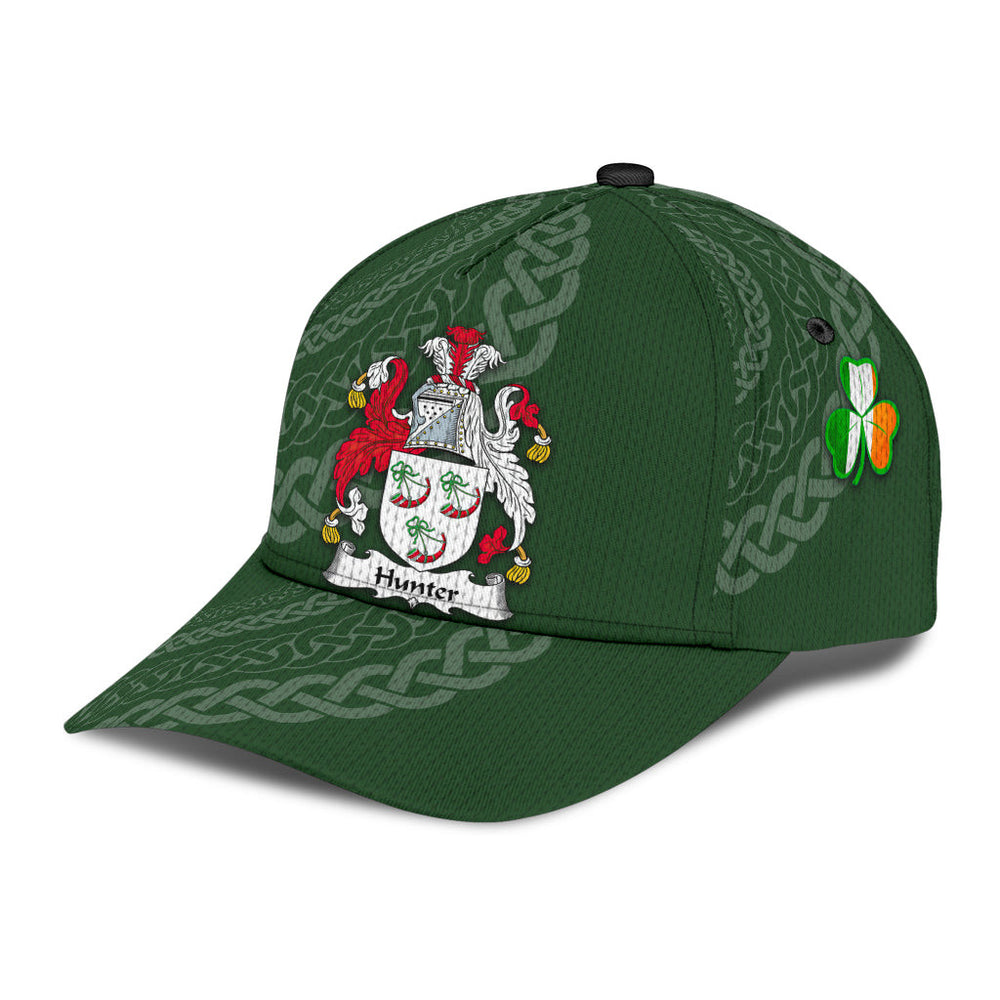 Clan Hunter Coat Of Arms - Irish Family Crest St Patrick's Day Classic CapIG71 Classic Cap - Hunter Coat Of Arms St Patrick's Day Classic Cap Irish Cap   