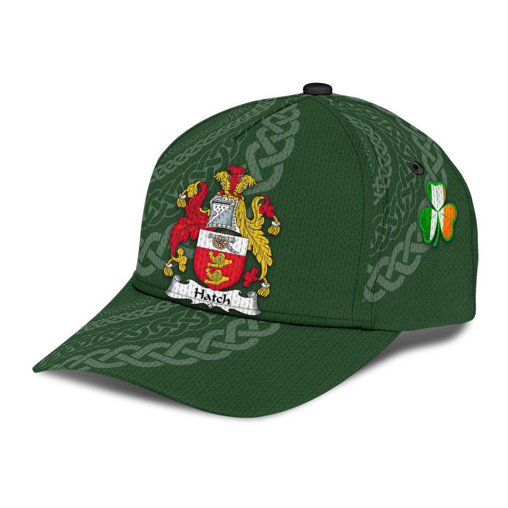Clan Hatch Coat Of Arms - Irish Family Crest St Patrick's Day Classic CapQB63 Classic Cap - Hatch Coat Of Arms St Patrick's Day Classic Cap Irish Cap   