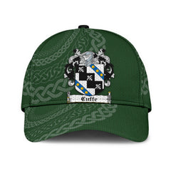 Clan Cuffe Coat Of Arms - Irish Family Crest St Patrick's Day Classic CapLQ45 Classic Cap - Cuffe Coat Of Arms St Patrick's Day Classic Cap Irish Cap   