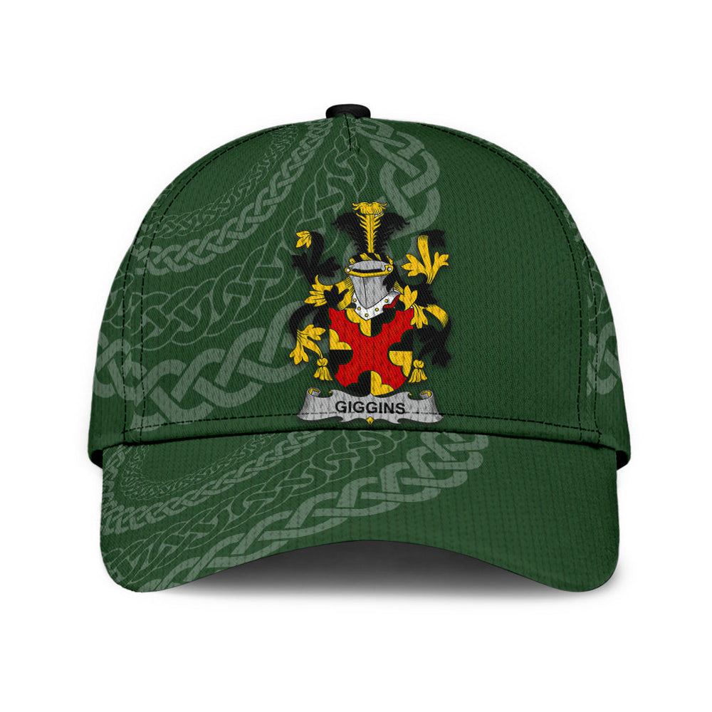 Clan Giggins Coat Of Arms - Irish Family Crest St Patrick's Day Classic CapGO23 Classic Cap - Giggins Coat Of Arms St Patrick's Day Classic Cap Irish Cap   