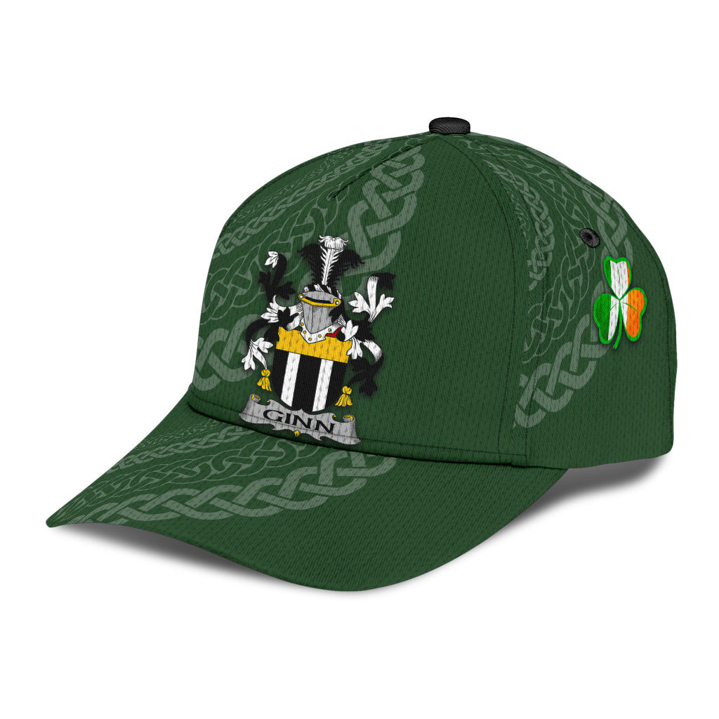 Clan Ginn Coat Of Arms - Irish Family Crest St Patrick's Day Classic CapTU35 Classic Cap - Ginn Coat Of Arms St Patrick's Day Classic Cap Irish Cap   