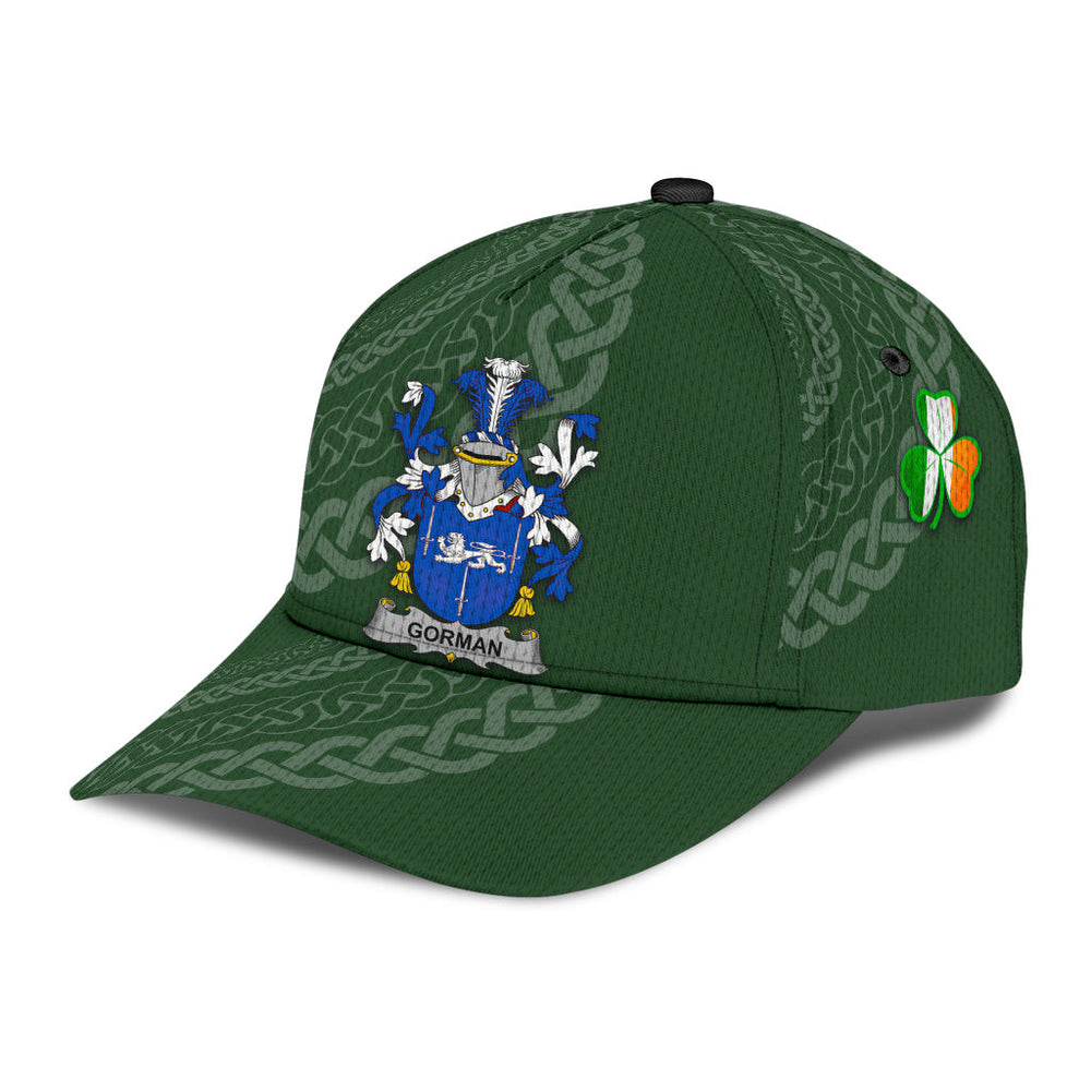 Clan Gorman Coat Of Arms - Irish Family Crest St Patrick's Day Classic CapEO78 Classic Cap - Gorman Coat Of Arms St Patrick's Day Classic Cap Irish Cap   