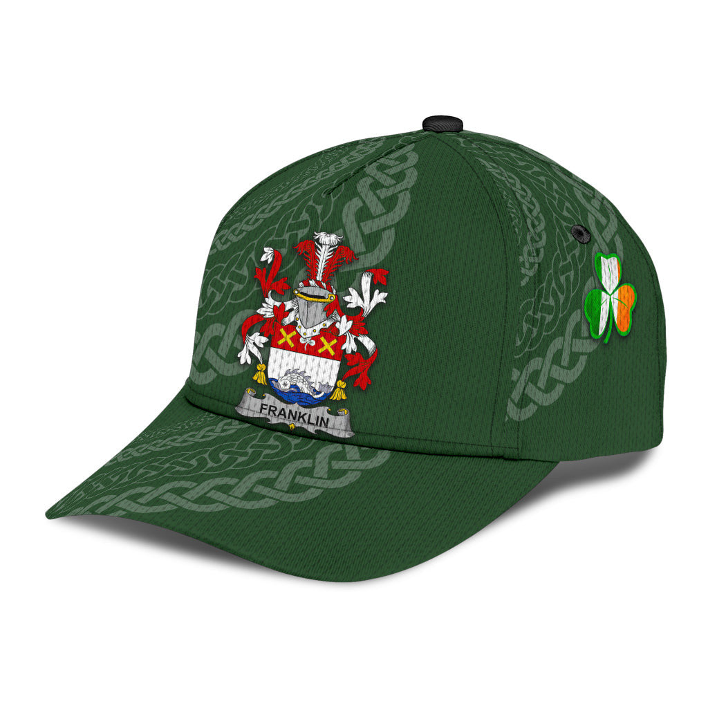 Clan Franklin Coat Of Arms - Irish Family Crest St Patrick's Day Classic CapWI83 Classic Cap - Franklin Coat Of Arms St Patrick's Day Classic Cap Irish Cap   