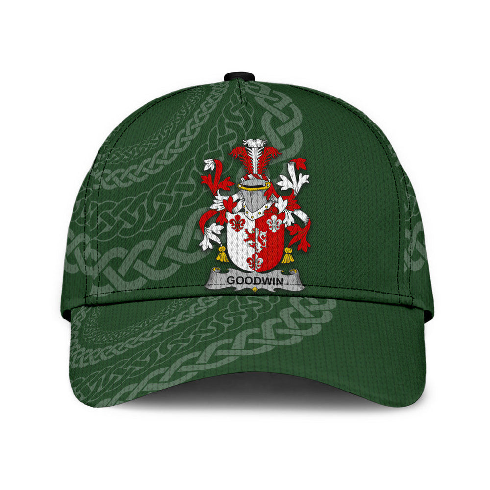 Clan Goodwin Coat Of Arms - Irish Family Crest St Patrick's Day Classic CapVE12 Classic Cap - Goodwin Coat Of Arms St Patrick's Day Classic Cap Irish Cap   