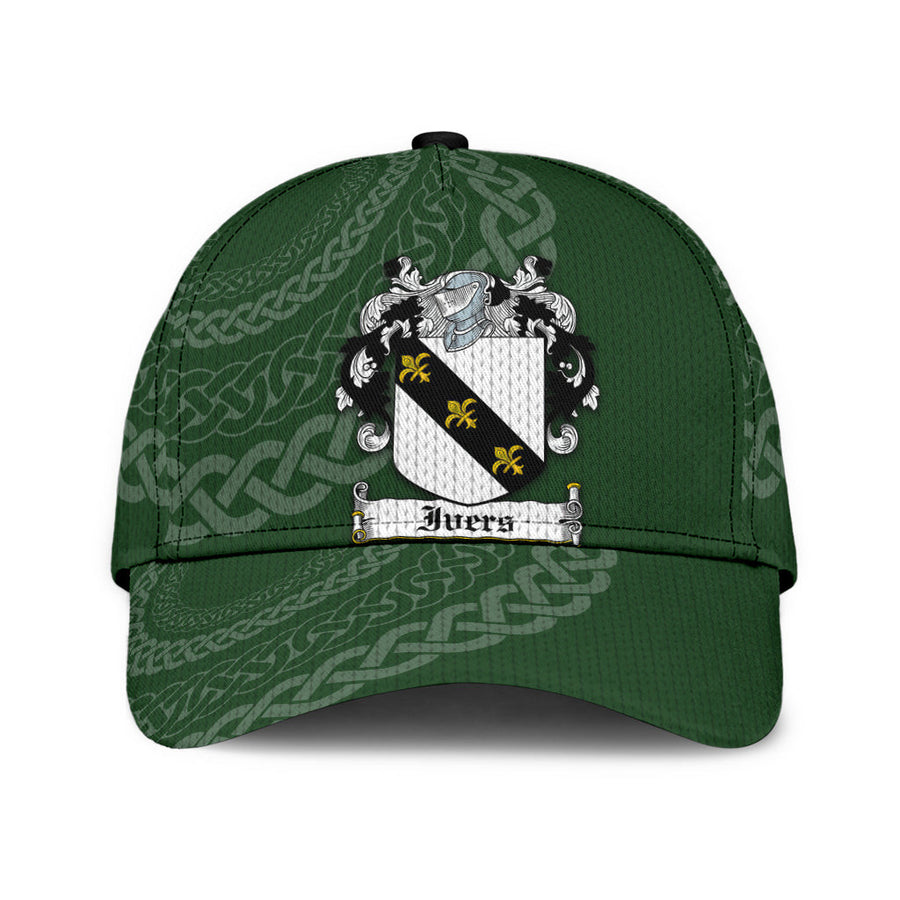 Clan Ivers Coat Of Arms - Irish Family Crest St Patrick's Day Classic CapTF47 Classic Cap - Ivers Coat Of Arms St Patrick's Day Classic Cap Irish Cap   