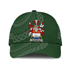 Clan Franklin Coat Of Arms - Irish Family Crest St Patrick's Day Classic CapWI83 Classic Cap - Franklin Coat Of Arms St Patrick's Day Classic Cap Irish Cap   