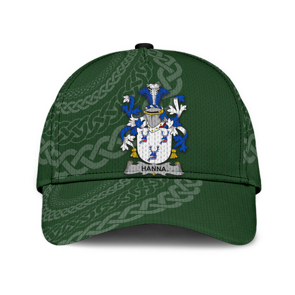 Clan Hanna Coat Of Arms - Irish Family Crest St Patrick's Day Classic CapKQ23 Classic Cap - Hanna Coat Of Arms St Patrick's Day Classic Cap Irish Cap   