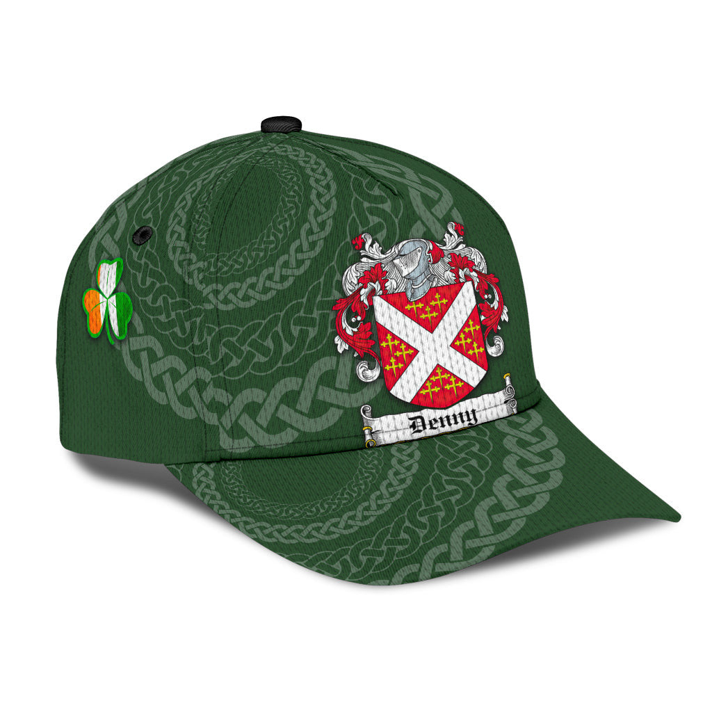 Clan Denny Coat Of Arms - Irish Family Crest St Patrick's Day Classic CapYD69 Classic Cap - Denny Coat Of Arms St Patrick's Day Classic Cap Irish Cap   