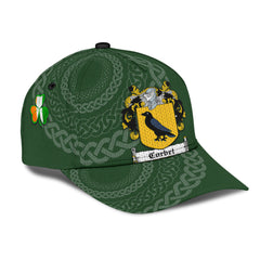 Clan Corbet Coat Of Arms - Irish Family Crest St Patrick's Day Classic CapDY17 Classic Cap - Corbet Coat Of Arms St Patrick's Day Classic Cap Irish Cap   