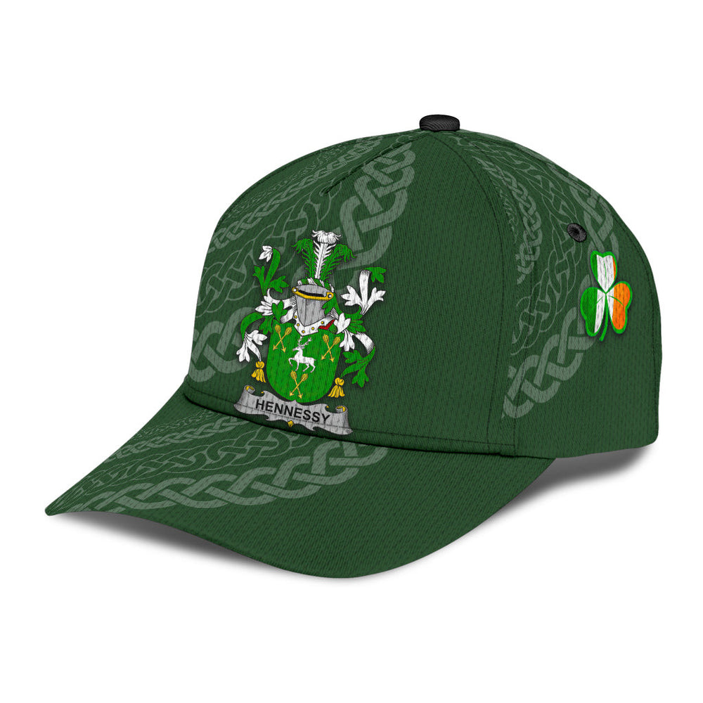 Clan Hennessy Coat Of Arms - Irish Family Crest St Patrick's Day Classic CapZP53 Classic Cap - Hennessy Coat Of Arms St Patrick's Day Classic Cap Irish Cap   