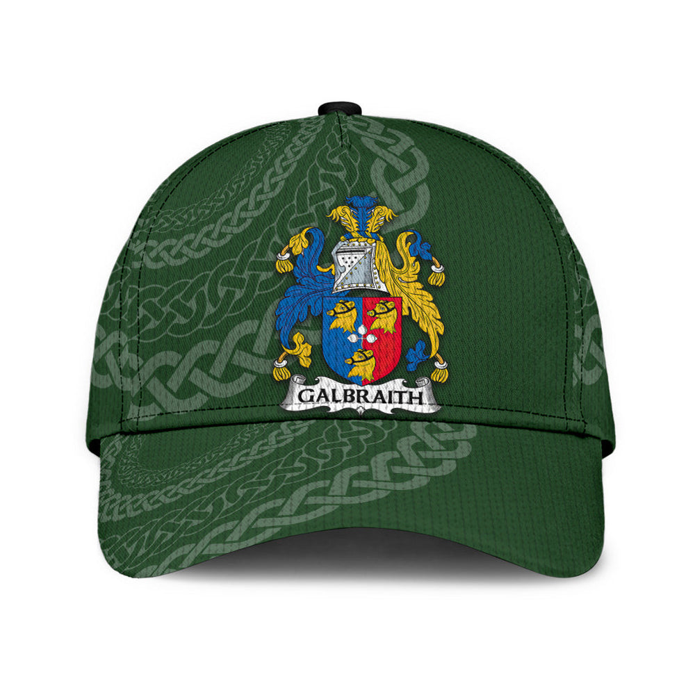 Clan Galbraith Coat Of Arms - Irish Family Crest St Patrick's Day Classic CapXS56 Classic Cap - Galbraith Coat Of Arms St Patrick's Day Classic Cap Irish Cap   