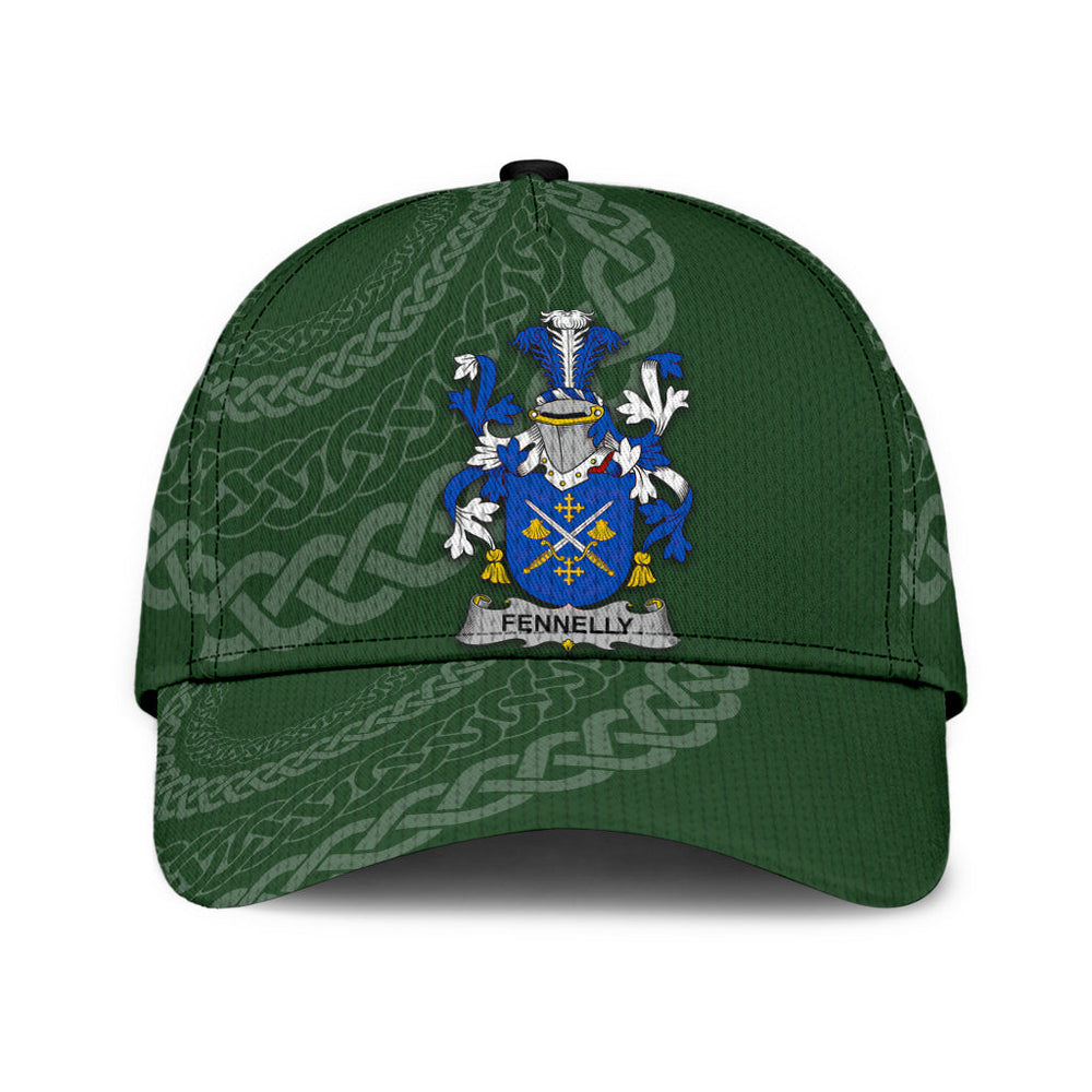 Clan Fennelly Coat Of Arms - Irish Family Crest St Patrick's Day Classic CapBZ44 Classic Cap - Fennelly Coat Of Arms St Patrick's Day Classic Cap Irish Cap   