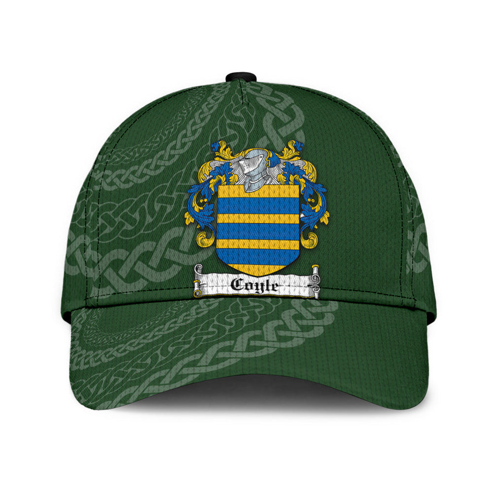 Clan Coyle Coat Of Arms - Irish Family Crest St Patrick's Day Classic CapCL16 Classic Cap - Coyle Coat Of Arms St Patrick's Day Classic Cap Irish Cap   