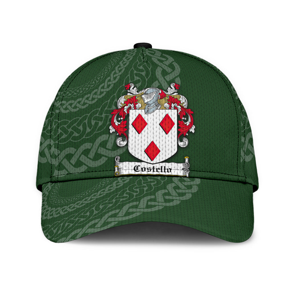 Clan Costello Coat Of Arms - Irish Family Crest St Patrick's Day Classic CapBH78 Classic Cap - Costello Coat Of Arms St Patrick's Day Classic Cap Irish Cap   