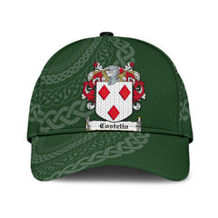 Clan Costello Coat Of Arms - Irish Family Crest St Patrick's Day Classic CapBH78 Classic Cap - Costello Coat Of Arms St Patrick's Day Classic Cap Irish Cap   