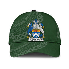 Clan Jennyns Coat Of Arms - Irish Family Crest St Patrick's Day Classic CapCZ54 Classic Cap - Jennyns Coat Of Arms St Patrick's Day Classic Cap Irish Cap   