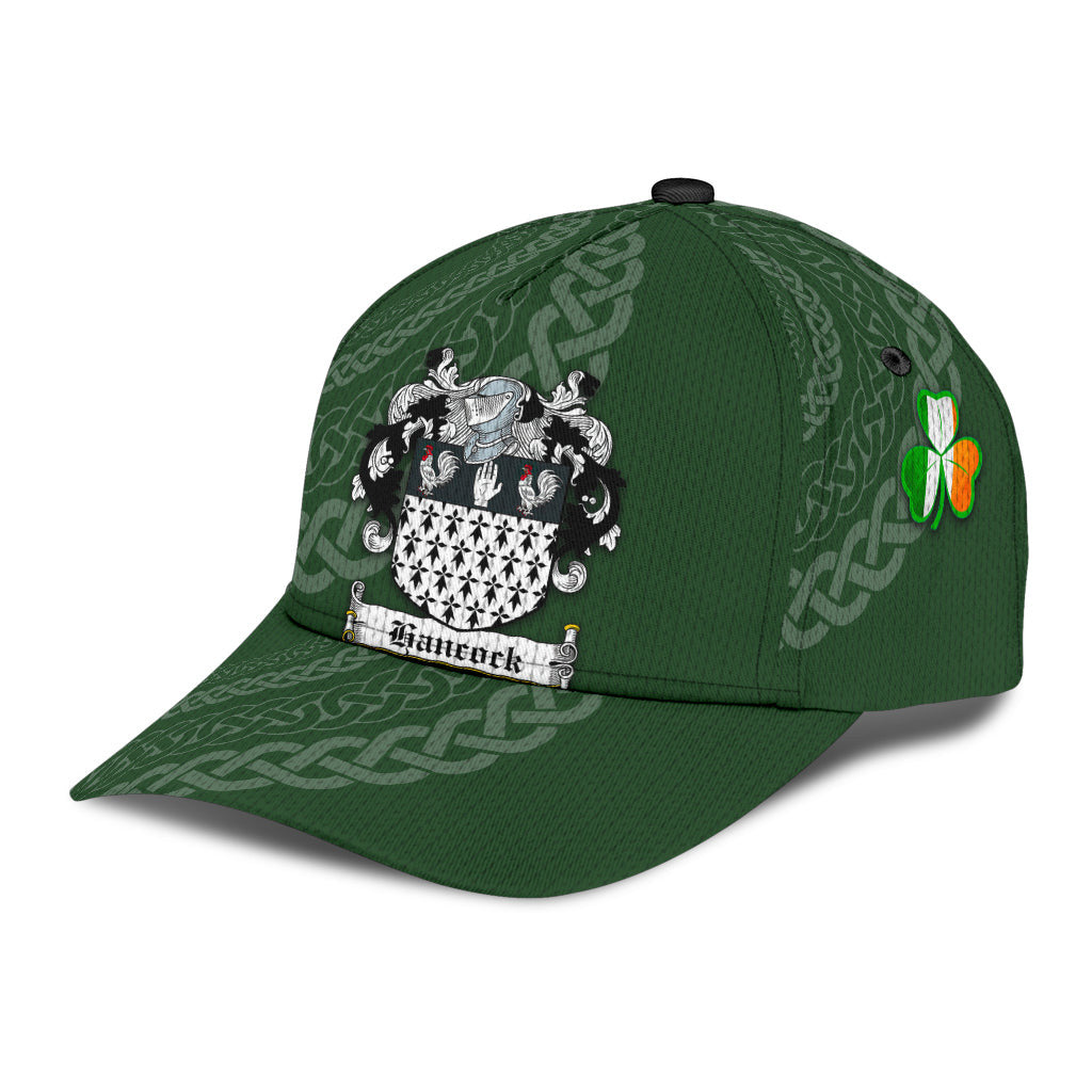 Clan Hancock Coat Of Arms - Irish Family Crest St Patrick's Day Classic CapZN38 Classic Cap - Hancock Coat Of Arms St Patrick's Day Classic Cap Irish Cap   