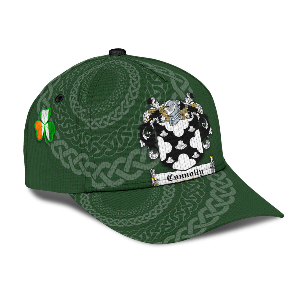 Clan Connolly Coat Of Arms - Irish Family Crest St Patrick's Day Classic CapYI39 Classic Cap - Connolly Coat Of Arms St Patrick's Day Classic Cap Irish Cap   