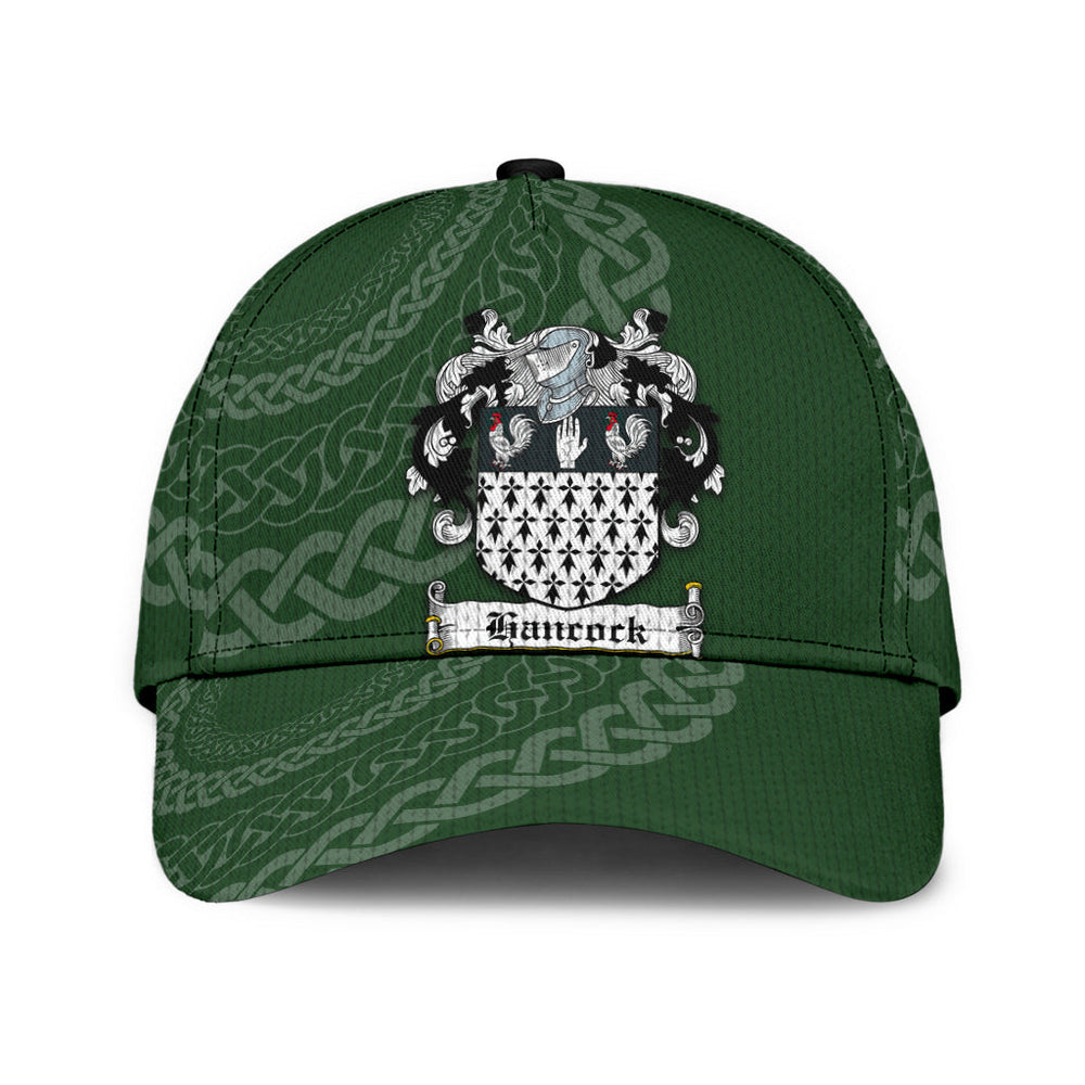 Clan Hancock Coat Of Arms - Irish Family Crest St Patrick's Day Classic CapZN38 Classic Cap - Hancock Coat Of Arms St Patrick's Day Classic Cap Irish Cap   