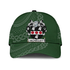 Clan Howlet Coat Of Arms - Irish Family Crest St Patrick's Day Classic CapRF91 Classic Cap - Howlet Coat Of Arms St Patrick's Day Classic Cap Irish Cap   
