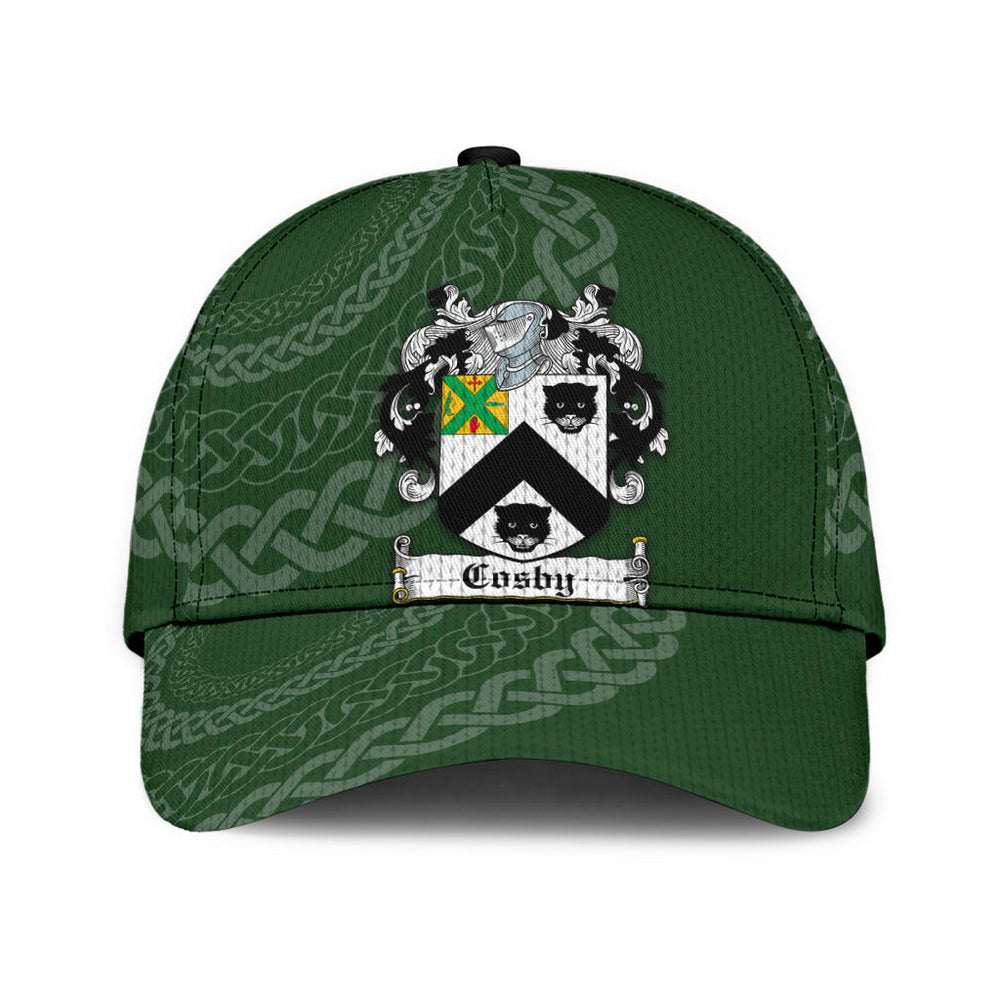 Clan Cosby Coat Of Arms - Irish Family Crest St Patrick's Day Classic CapFN45 Classic Cap - Cosby Coat Of Arms St Patrick's Day Classic Cap Irish Cap   
