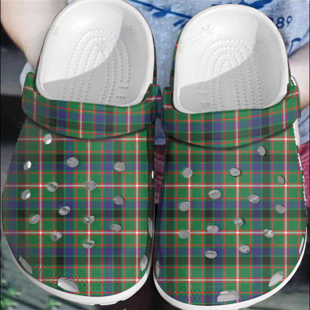 Clan Reid Green Tartan Clogs Classic SO80 Reid Green Tartan Tartan Today   