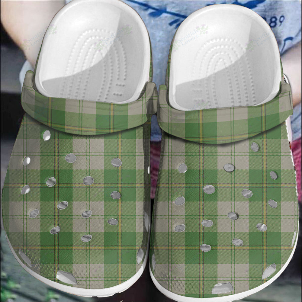 Clan Cunningham Dress Green Dancers Tartan Clogs Classic AJ97 Cunningham Dress Green Dancers Tartan Tartan Today   