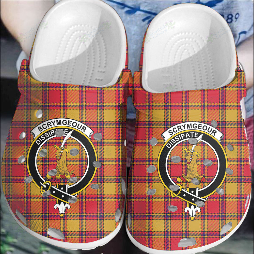 Clan Scrymgeour Tartan Crest Clogs Classic PK50 Scrymgeour Tartan Tartan Today   