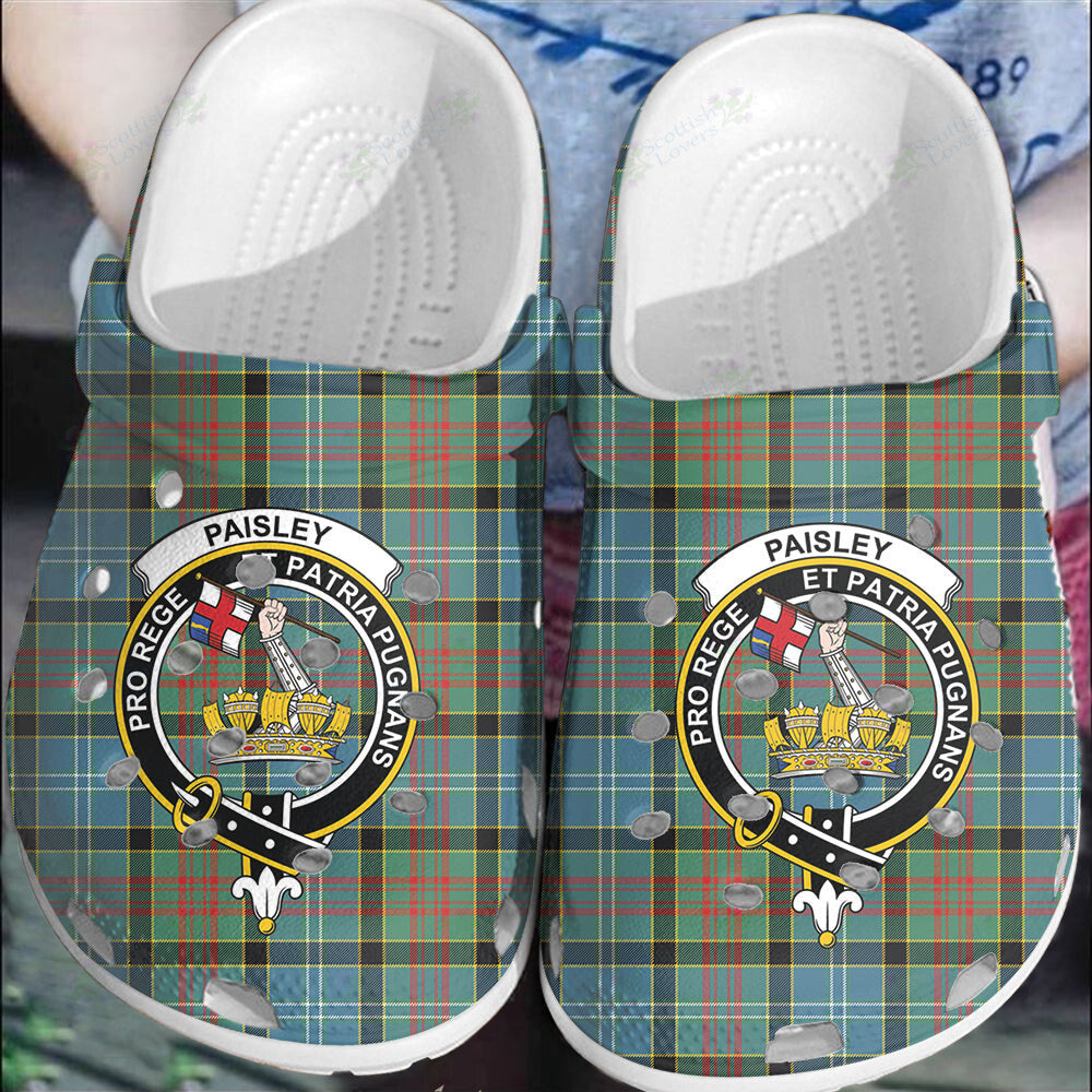 Clan Paisley District Tartan Crest Clogs Classic NG93 Paisley District Tartan Tartan Today   