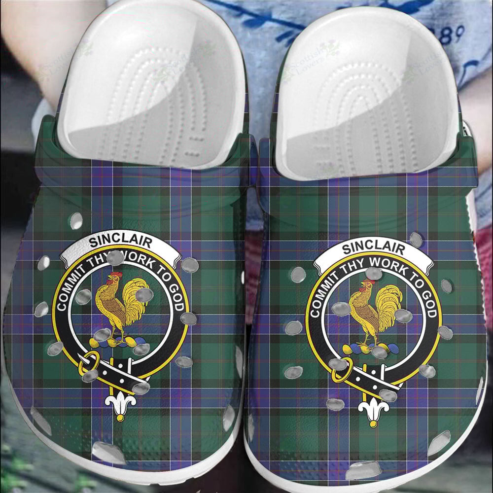 Clan Sinclair Hunting Modern Tartan Crest Clogs Classic GF11 Sinclair Hunting Modern Tartan Tartan Today   