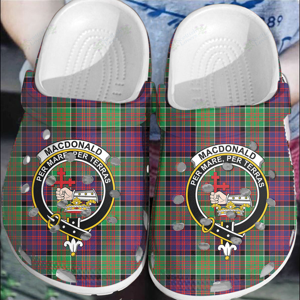 Clan MacDonald of ranald Tartan Crest Clogs Classic NQ41 MacDonald of Clanranald Tartan Tartan Today   