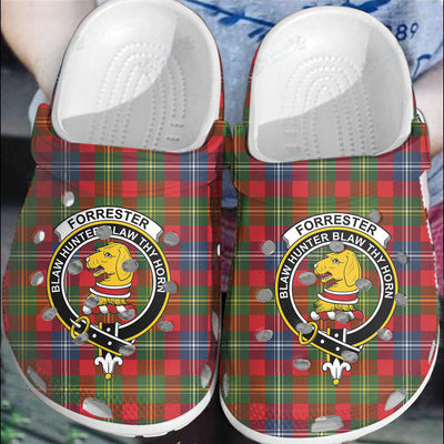 Clan Forrester Tartan Crest Clogs Classic