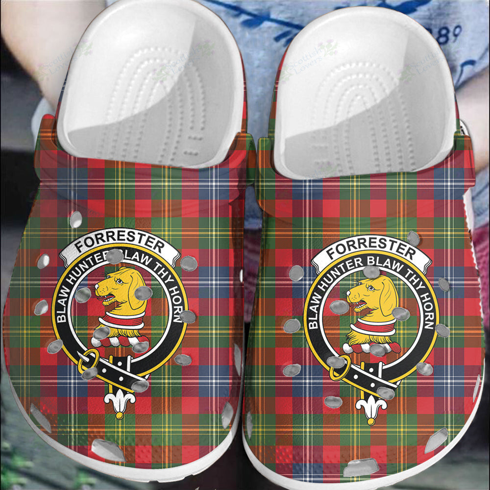 Clan Forrester Tartan Crest Clogs Classic MP83 Forrester Tartan Tartan Today   