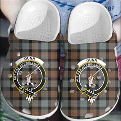 Clan Gunn Weathered Tartan Crest Clogs Classic JY26 Gunn Weathered Tartan Tartan Today   