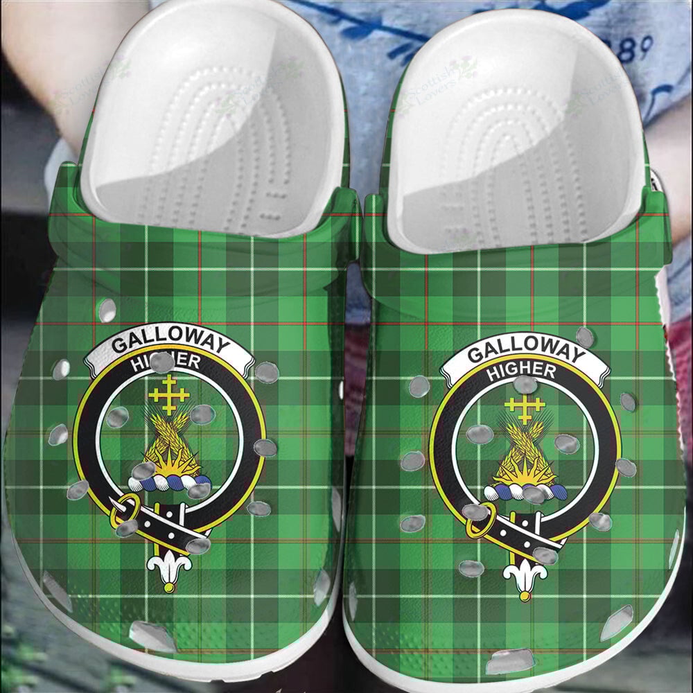 Clan Galloway District Tartan Crest Clogs Classic FU93 Galloway District Tartan Tartan Today   