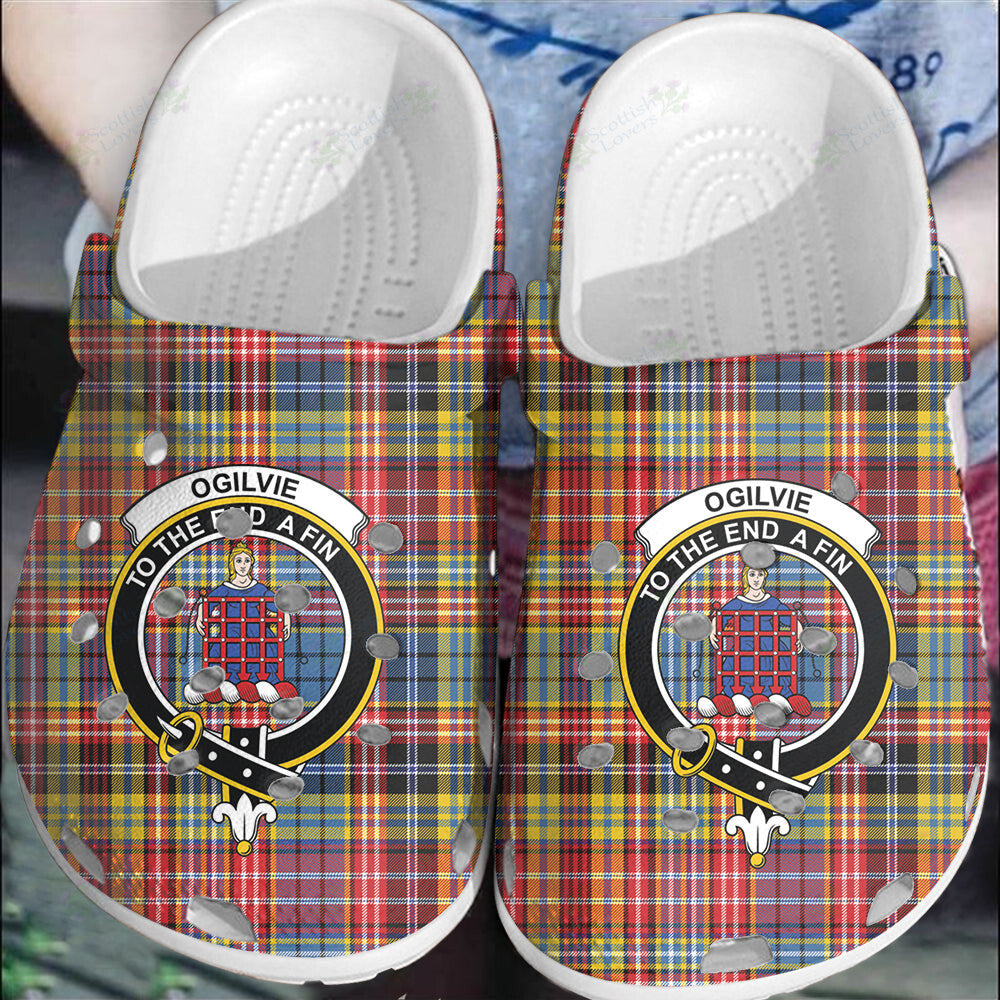 Clan Ogilvie Tartan Crest Clogs Classic QP69 Ogilvie Tartan Tartan Today   