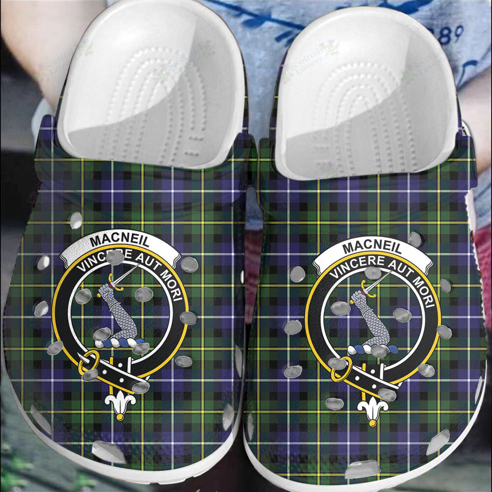 Clan MacNeill of Barra Modern Tartan Crest Clogs Classic IA80 MacNeill of Barra Modern Tartan Tartan Today   