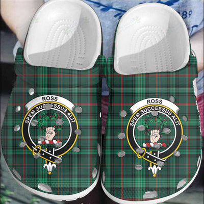 Clan Ross Hunting Modern Tartan Crest Clogs Classic