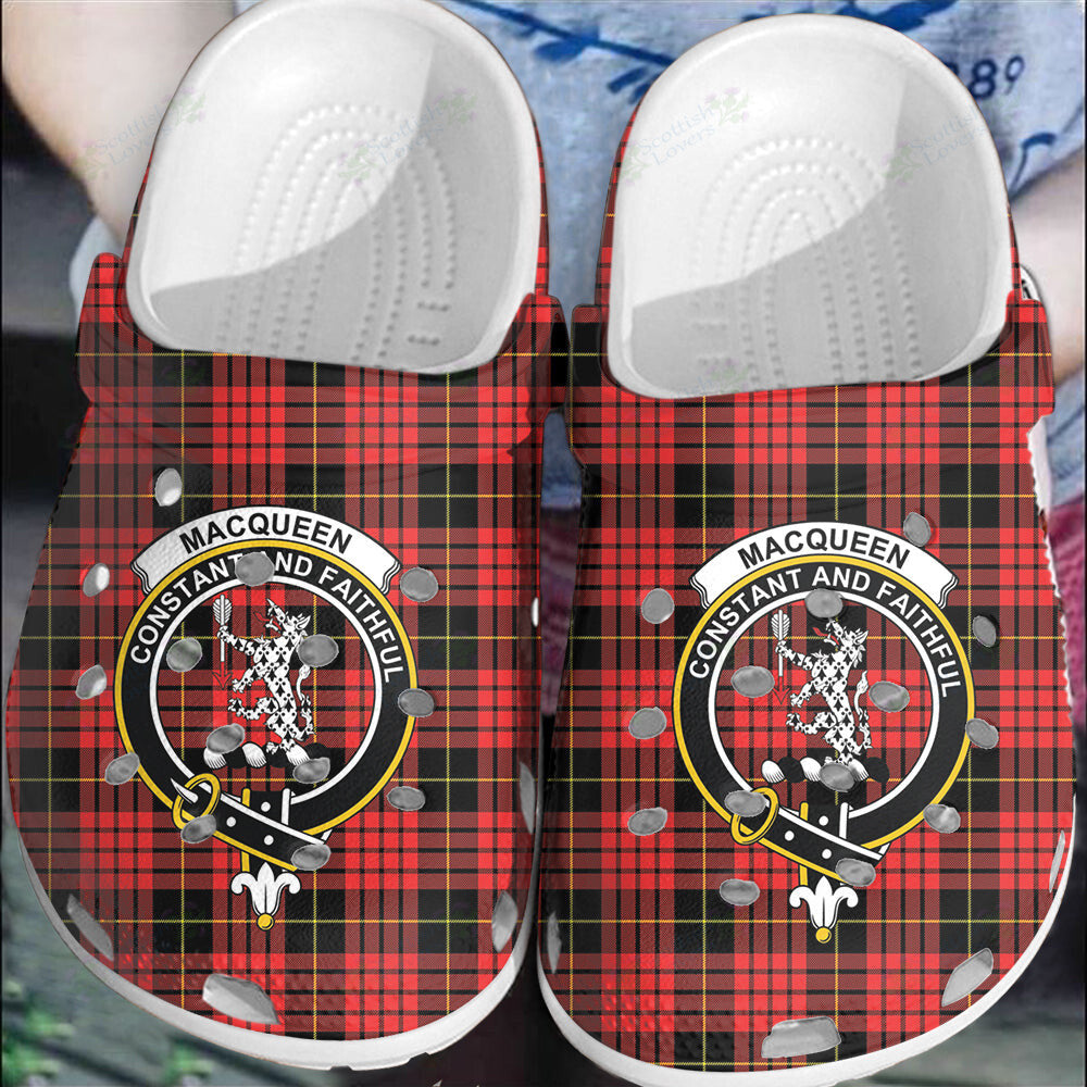 Clan MacQueen Modern Tartan Crest Clogs Classic NH53 MacQueen Modern Tartan Tartan Today   