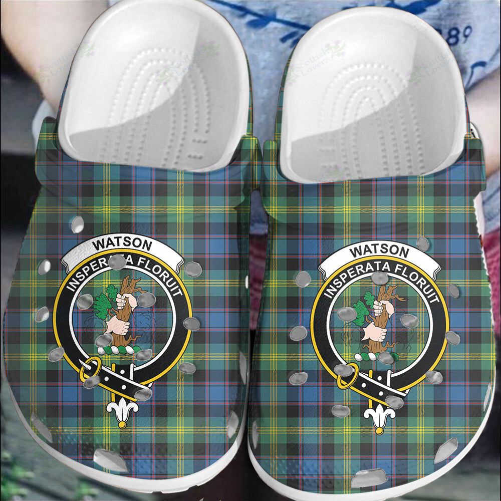 Clan Watson Ancient Tartan Crest Clogs Classic SM57 Watson Ancient Tartan Tartan Today   