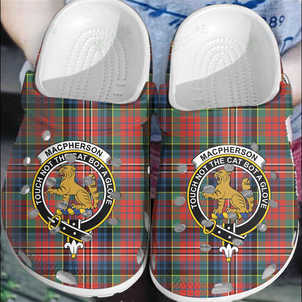 Clan MacPherson Ancient Tartan Crest Clogs Classic NL44 MacPherson Ancient Tartan Tartan Today   
