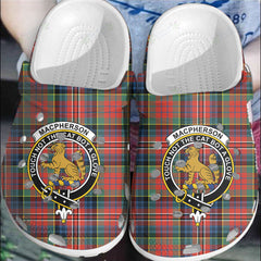 Clan MacPherson Ancient Tartan Crest Clogs Classic NL44 MacPherson Ancient Tartan Tartan Today   