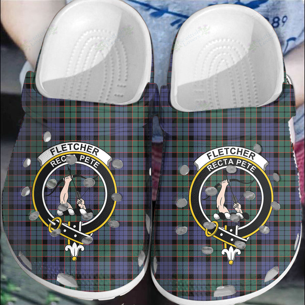 Clan Fletcher Modern Tartan Crest Clogs Classic WY41 Fletcher Modern Tartan Tartan Today   