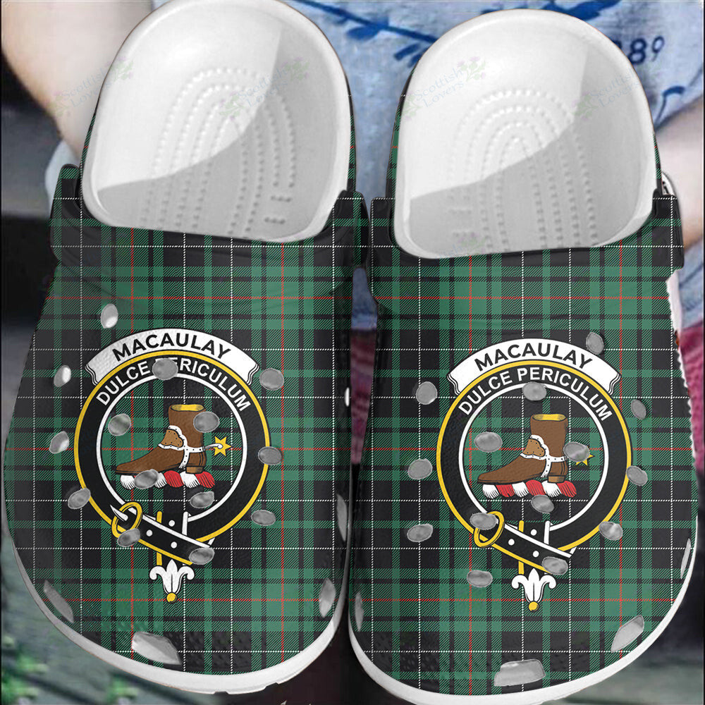 Clan MacAulay Hunting Ancient Tartan Crest Clogs Classic KH74 MacAulay Hunting Ancient Tartan Tartan Today   