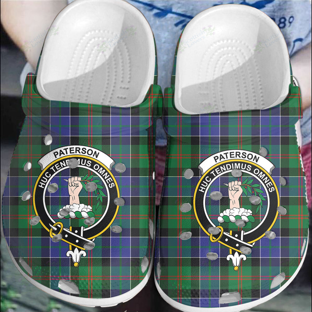 Clan Paterson Tartan Crest Clogs Classic XF32 Paterson Tartan Tartan Today   